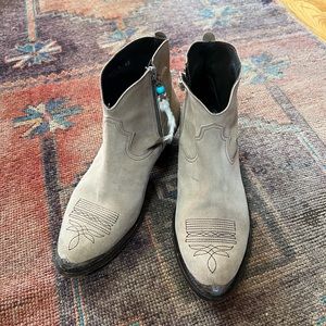Golden Goose Suede Western Boots